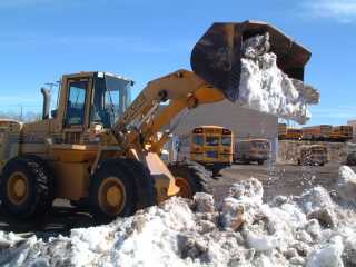 Snow removal in Turtle Mountain Agency
