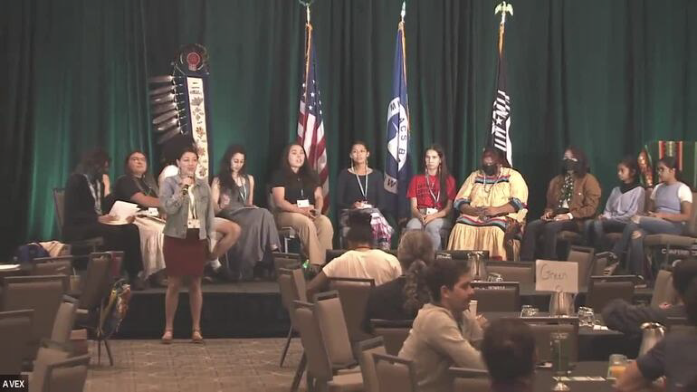 Video frame from the 2022 National Tribal and Indigenous Climate Conference.