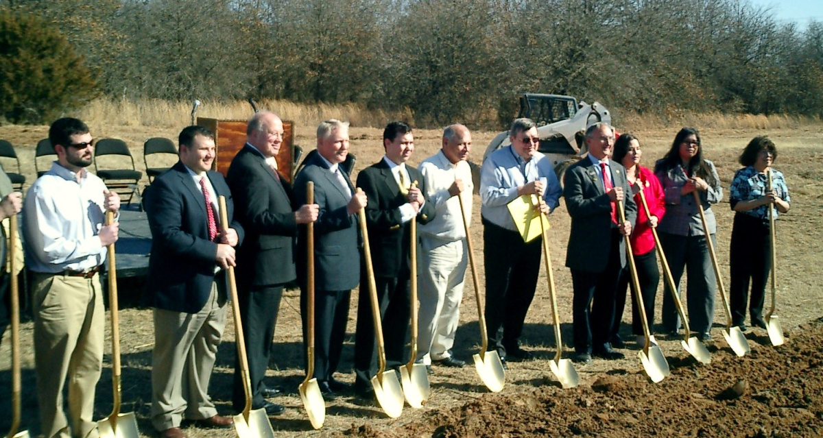 Groundbreaking at the Little Axe Health Center, part of the Absentee Shawnee Tribal Health System, Norman, Oklahoma.
