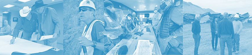 collage of tribal members, DEMD employees, and contractors