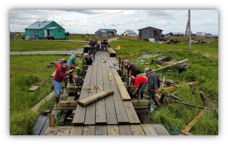 Boardwalk construction