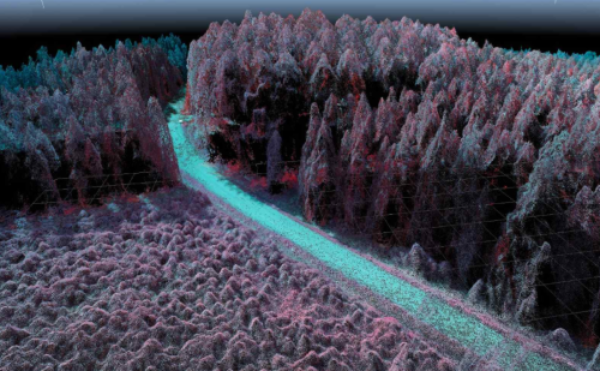 Infrared image taken from UAS during a resource management mission. Photo: BIA