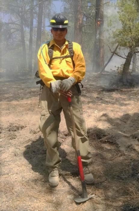BIA Photo: Jared Jajola, wildland firefighter