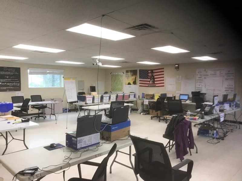 2019 San Carlos Incident Command Post where the finance group worked. Photo by: Amanda Boatright, BIA