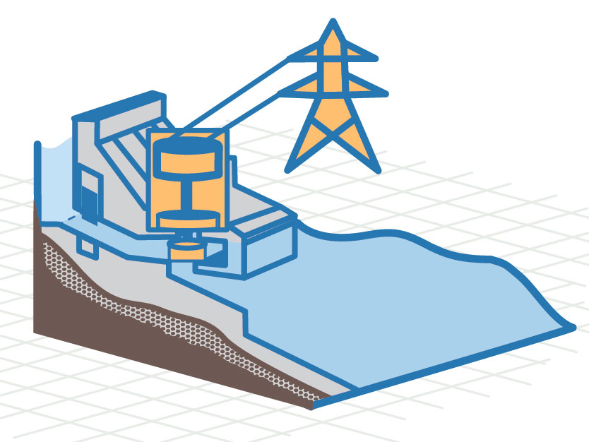 Hydropower Illustration