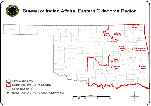 Eastern Oklahoma map