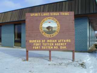 Fort Totten Agency Spirit Lake Sioux Tribe Sign