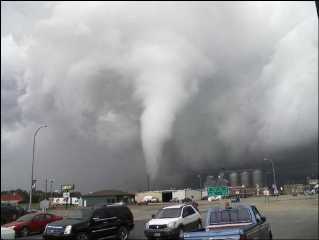 Tornado in North Dakota on July 7, 2008
