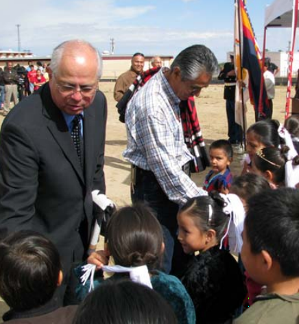 Assistant Secretary-Indian Affairs Larry Echo Hawk and Navajo Nation President Joe Shirley