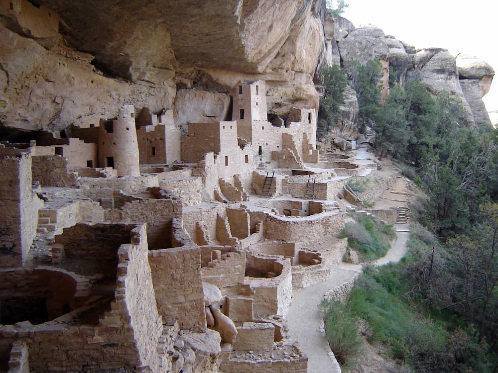 Cliff Palace, Mesa Verde's largest cliff dwelling.