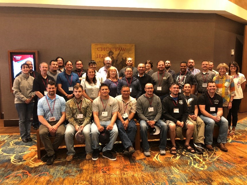 Students and cadre members attending the 2018 Wildfire Prevention Training in Oklahoma