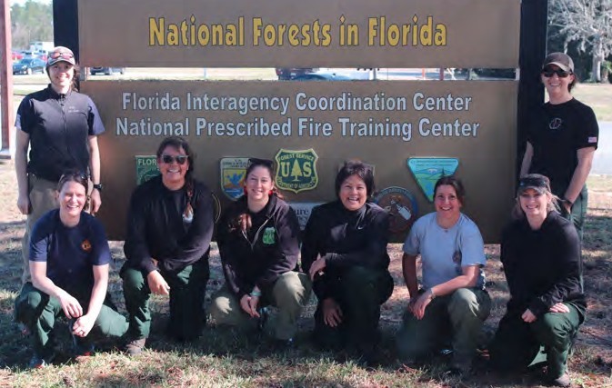 FLFW Module members from left to right: Lisa, Cheryl (Field Coordinator), Ashton, Jaisy, Yvette, Estella (Coordinator trainee), Stacey and Anne. Photo by Cheryl Bright, BIA