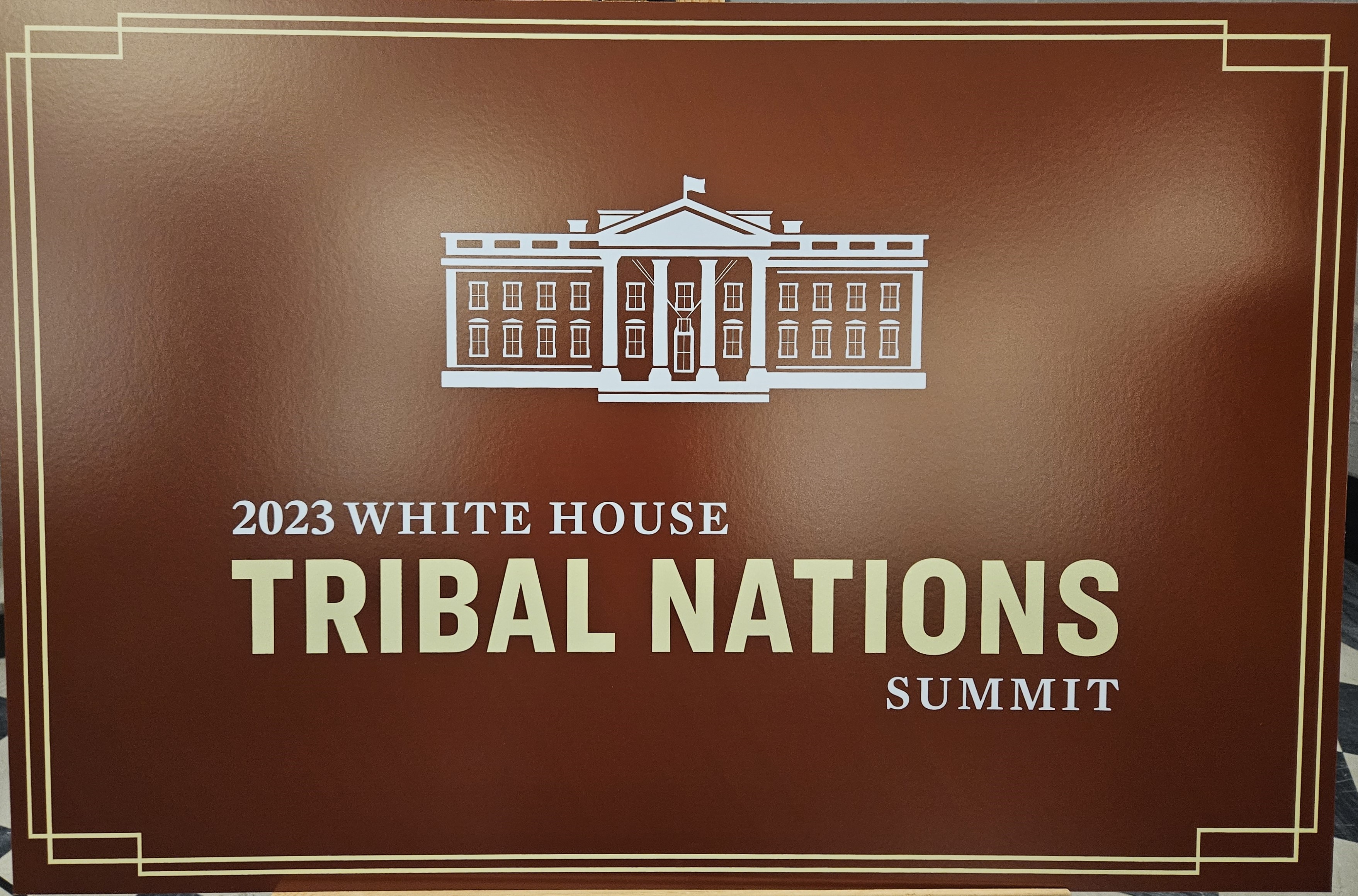 The White House Tribal Nations Summit logo.