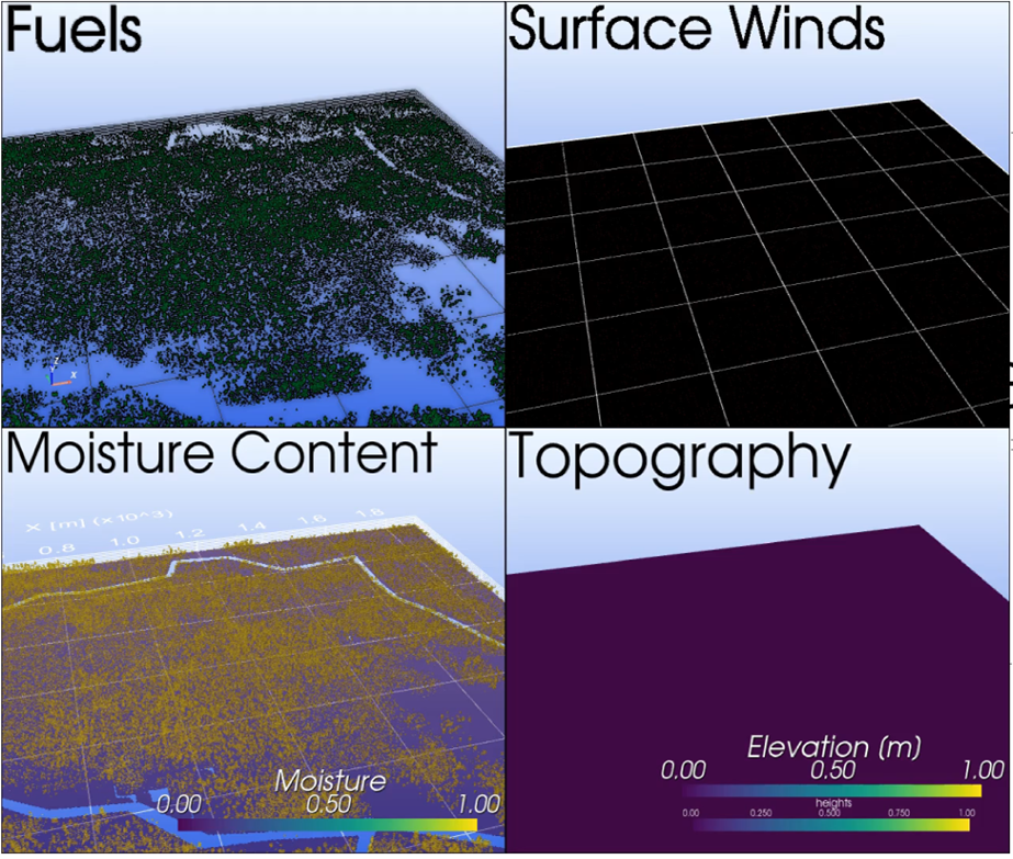 3d landscape maps of San Carlos Apache Reservation Shoe Tank burn unit,
