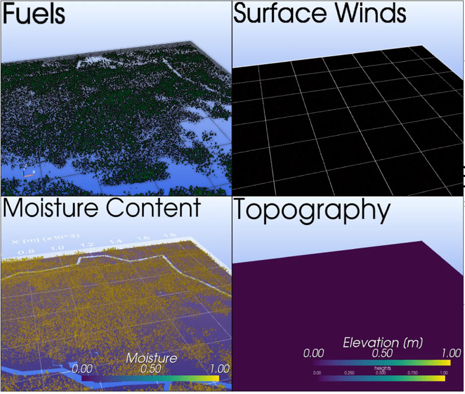 3d landscape maps of San Carlos Apache Reservation Shoe Tank burn unit,