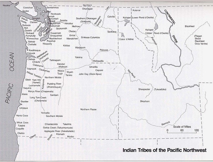 Pacific Northwest Tribes Map