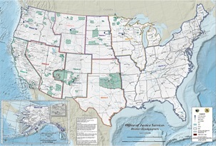 Office of Justice Services Map