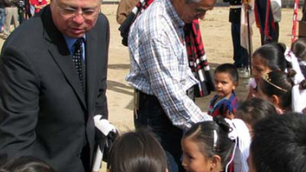 Assistant Secretary-Indian Affairs Larry Echo Hawk and Navajo Nation President Joe Shirley