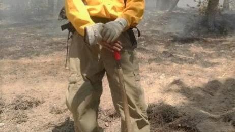 BIA Photo: Jared Jajola, wildland firefighter