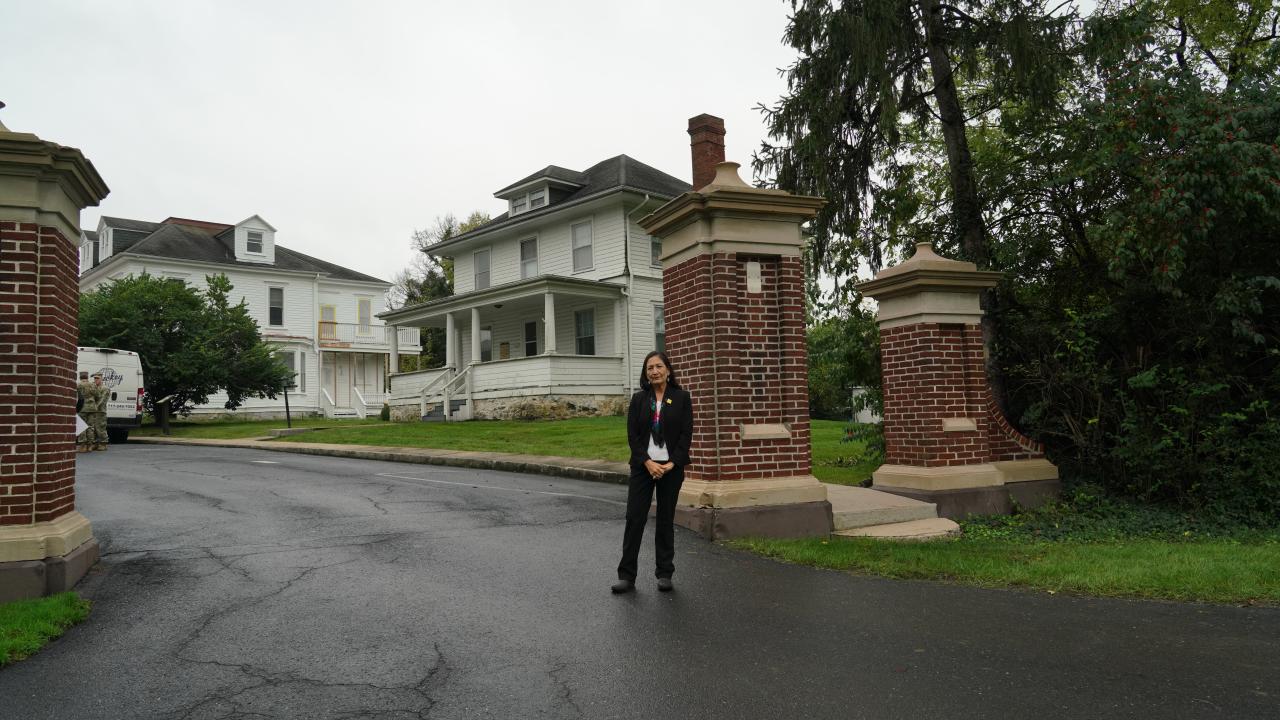 Secretary Deb Haaland at Carlisle Federal Indian Boarding School