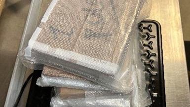 A photo from the a drug seizure. 
