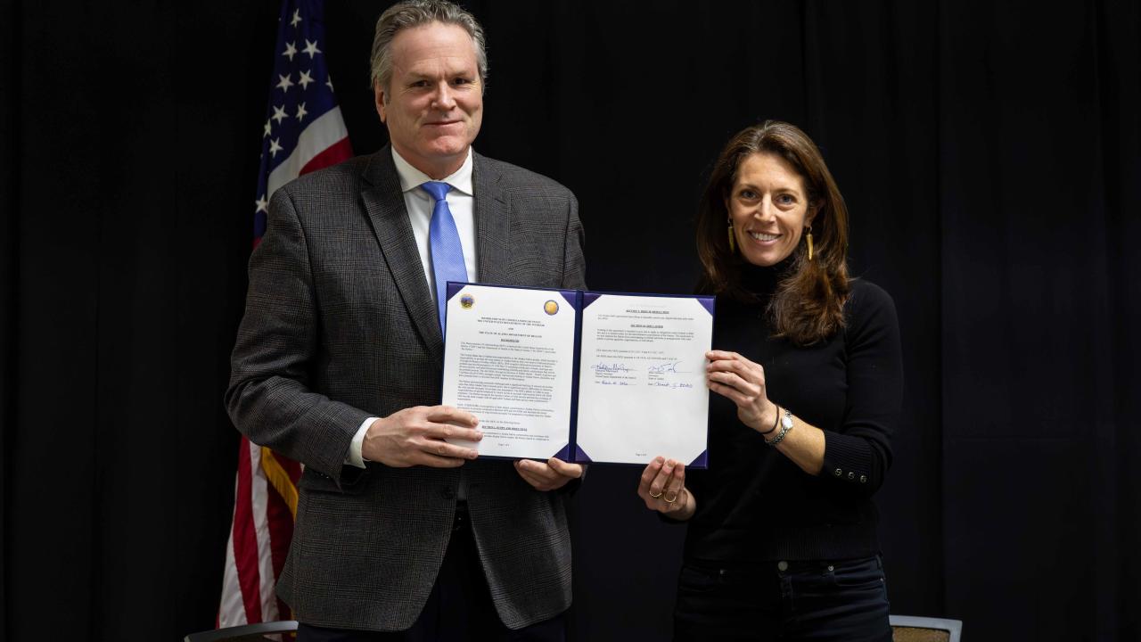 Governor Mike Dunleavy at Indian Affairs probate signing.