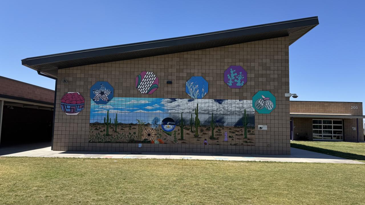 O'odham building at Gila River Indian Community