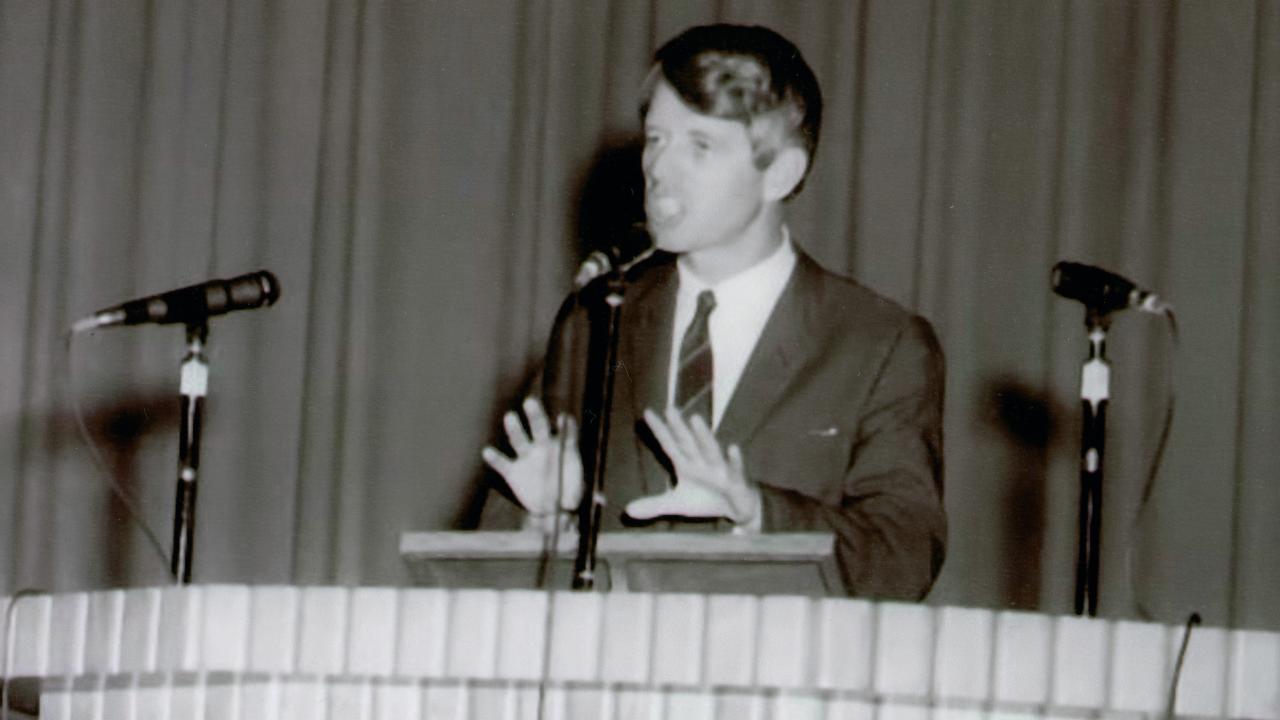 RFK speaking at Haskell University, (1968)