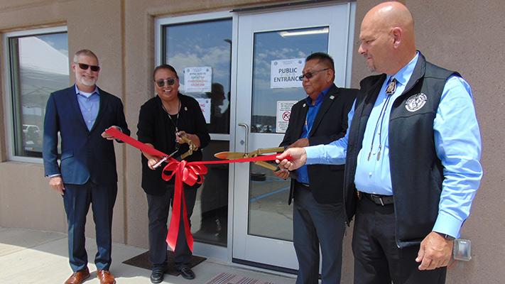 Ribbon cutting ceremony for the opening of the new Hopi Detention Center.