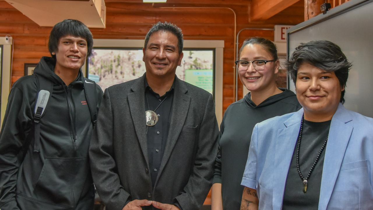 Scott Davis meeting with tribal members and leaders in Montana.