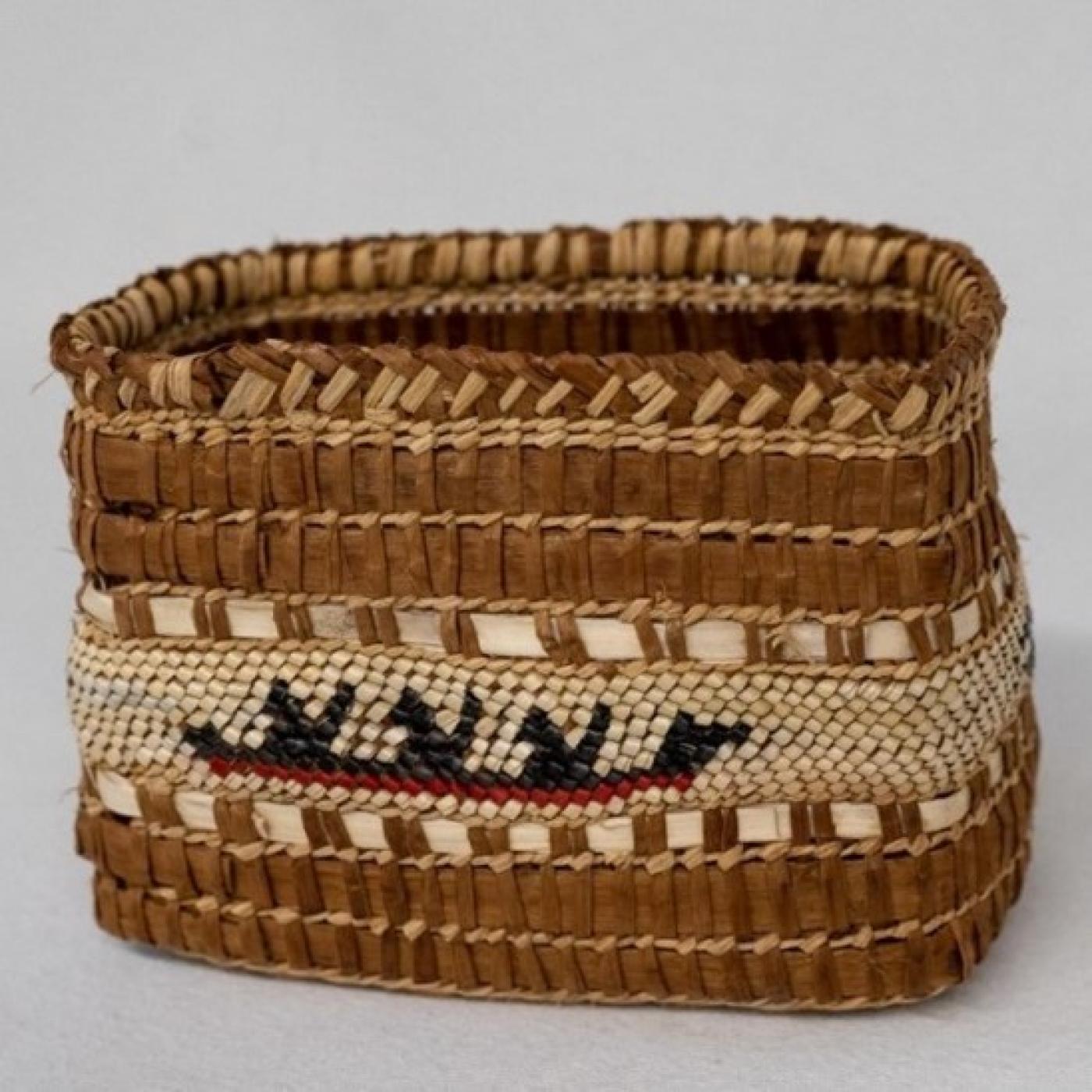 Makah basket from the BIA Museum collection.