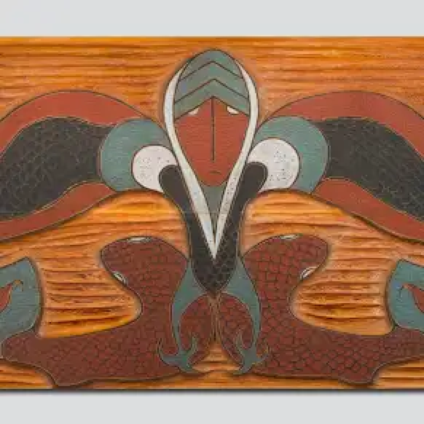 "Yahtee the Creator" Wooden Spirit Board Panel (c. 1967) by John Jay Hoover.