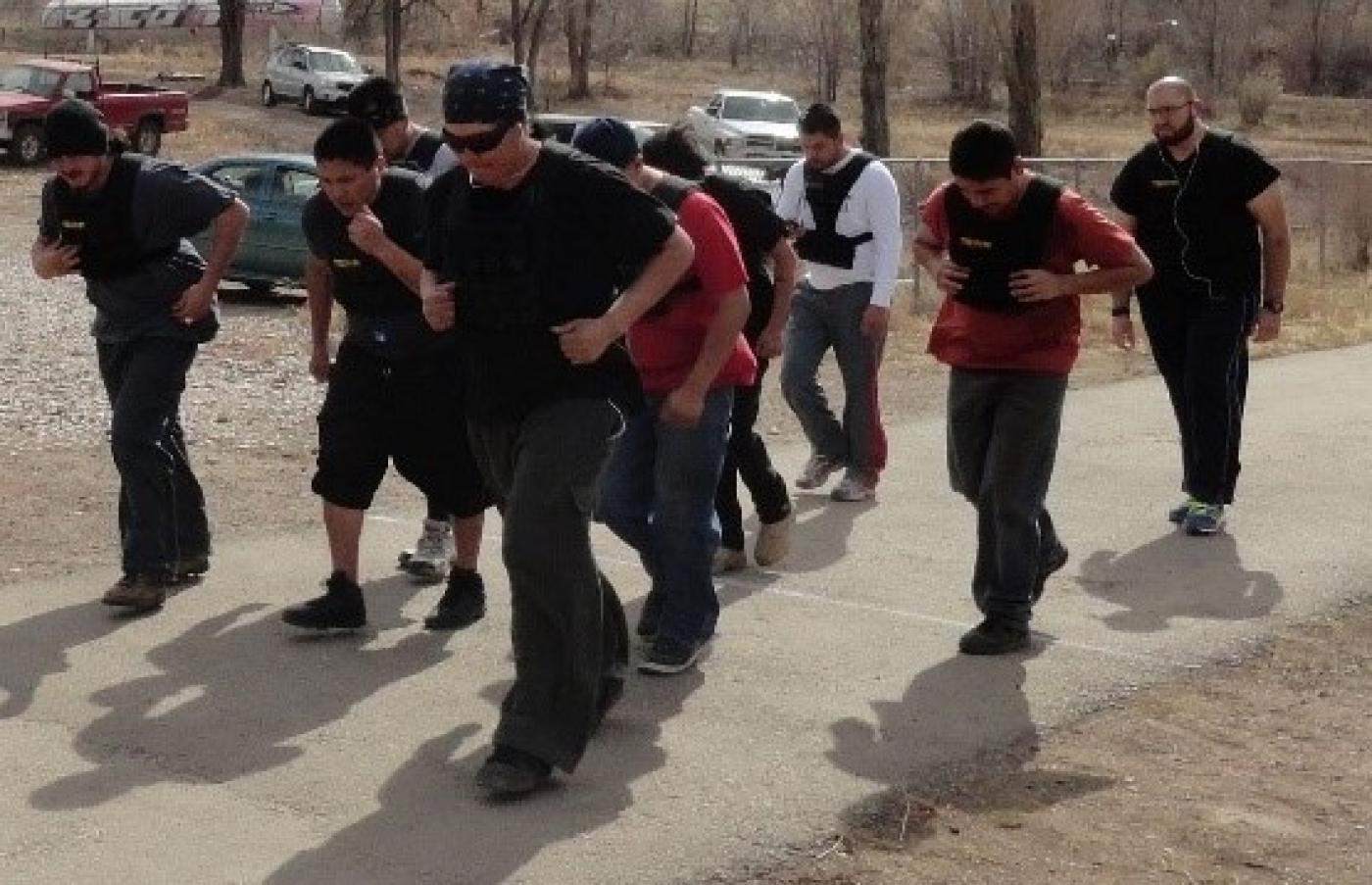 Firefighters take their annual fitness test.