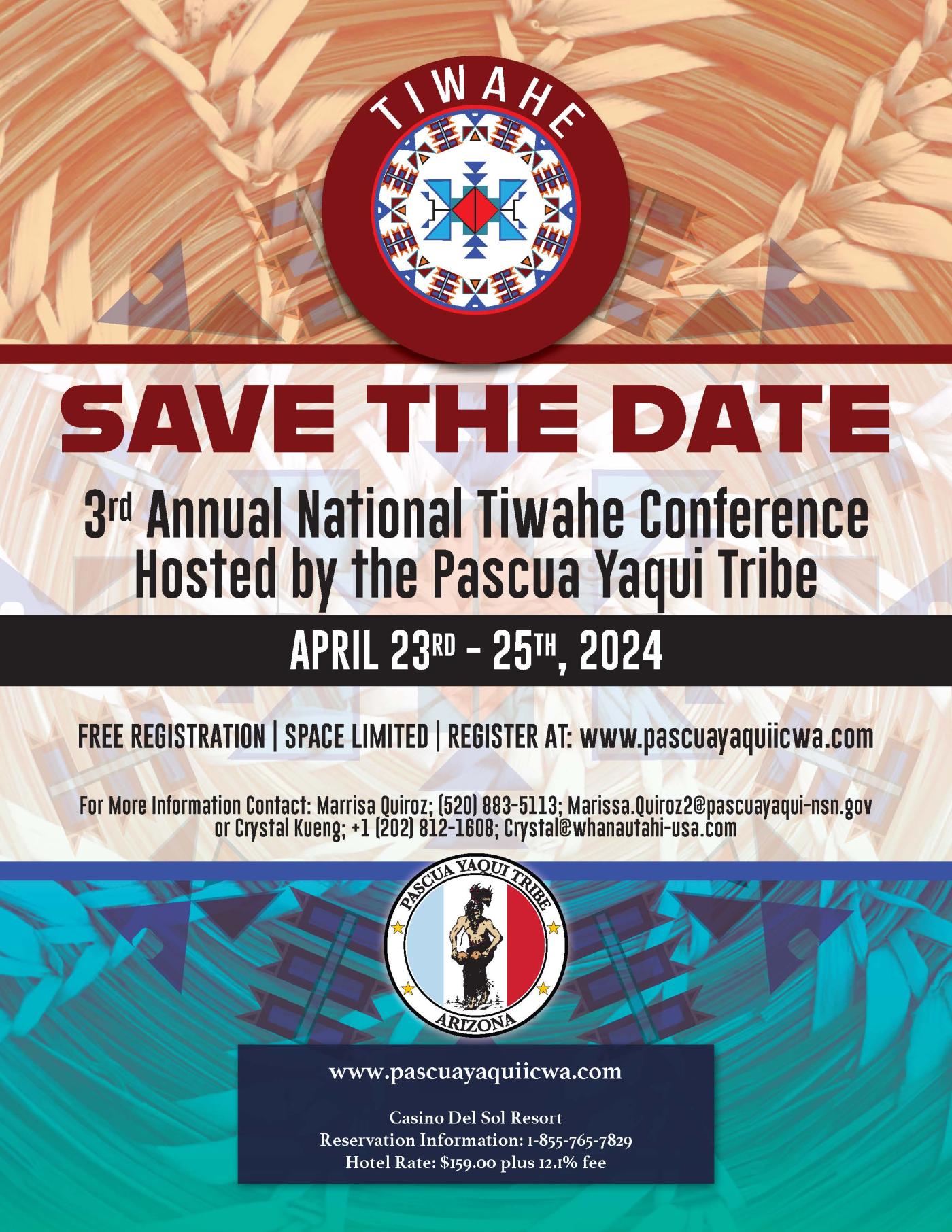 Save the Date 3rd Annual Tiwahe Conference